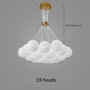 GobekUsa LED Lunar Ball Ceiling Chandeliers for Home Decor in Living Room and Bedroom