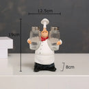 GobekUsa Bearded Chef Resin Figure Sculpture Modern Kitchen Desk Decor Ornaments