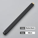 GobekUsa Black Bathroom Shower Faucet Extension Tube - Round & Square 30/40cm General Interface