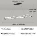 GobekUsa LED Pendant Light: Modern Aluminum Line Shapes Chandelier