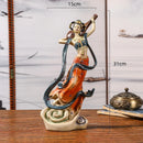 GobekUsa Chinese Goddess Fairy Sculpture Musical Instrument Home Decor Figurine