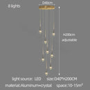 GobekUsa Elegant Crystal Chandelier for Duplex Villa, Restaurant, and Living Room