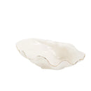 GobekUsa Gold Ceramic Seashell Bowl: Luxe Decorative Storage Tray for Candy, Fruit, Jewelry