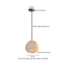 GobekUsa LED Hanging Lamps Yellow Travertine Pendant Lighting for Bedroom Living Dining Room
