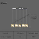 GobekUsa Crystal Chandelier Pendant Light for Modern Indoor Dining and Kitchen Lighting