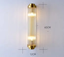 GobekUsa Black Gold Crystal Wall Sconce LED Light for Bedroom Living Room Home Décor