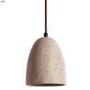 GobekUsa LED Pendant Lamp Yellow Travertine Japanese Style Adjustable Hanging Lights
