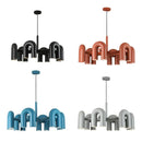 GobekUsa LED Macaron Pendant Chandelier - Modern U Shape Hanging Lamp