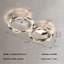 GobekUsa Crystal Chandelier Pendant Light - Dimmable Modern Luxury LED Chrome Luminaria