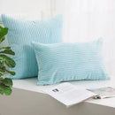 GobekUsa Corduroy Striped Cushion Cover 30-60cm Soft Comfortable Throw Pillow Case Home Decor