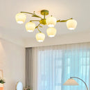 GobekUsa Branch Ceiling Chandelier: Modern LED Pendant Lights for Living Room Bedroom Decor