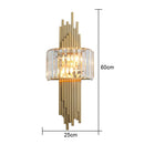GobekUsa Crystal Wall Sconce Light: Nordic Luxury for Living Room, Corridor, Hall