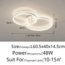 GobekUsa LED Acrylic Chandeliers Up/Down Lights Lusters for Living Room Bedroom Home Decor