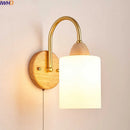 GobekUsa LED Pull Chain Wall Lights for Bedroom Decor