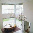 GobekUsa LED Candle Chandelier: Elegant Italian Design Pendant Light for Home Decor