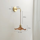 GobekUsa Amber Glass LED Wall Sconce for Home Indoor Lighting