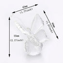 GobekUsa Crystal Butterfly Figurine Glass Paperweight Sculpture Christmas Decor Gift