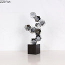GobekUsa Geometric Crystal Ball Desk Ornament: Abstract Crafts Crystal Artwork for Aesthetic Room Decor