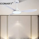 GobekUsa 52" Fashion Plastic Blade Ceiling Fan with Lamp and Remote Control