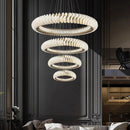 GobekUsa Crystal Chandelier: Elegant Living & Dining Room Pendant Lighting