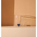 GobekUsa 3D Heart Tumbler Mug: Red Blue Glassware Gift for Girls