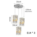 GobekUsa Gold K9 Crystal LED Chandelier for Living Room Kitchen Dining Bedroom
