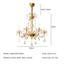 GobekUsa Crystal LED Chandelier Living Room Luxury Lighting E14 Pendant Lamparas