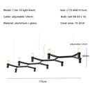 GobekUsa Crown Major Chandelier: Modern Luxury LED Light for Kitchen, Hotel, Living Room
