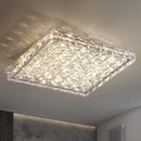 GobekUsa Crystal Ceiling Lamp: Modern Minimalist Indoor LED Lighting for Living Room, Dining & Bedroom