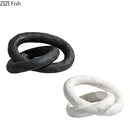 GobekUsa Abstract Ceramic Knot Sculpture for Room Aesthetic Decor