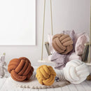 GobekUsa Boucle Knotted Circle Soft Pillows - Home Decorative Round Ball Throw Plush Pillows