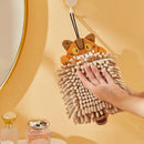 GobekUsa Cat Kitchen Hand Towel Microfiber Chenille Super Absorbent Quick-dry Home Towel