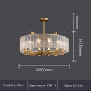 GobekUsa Glass Restaurant Chandelier: Modern Luxury Led Lighting Fixture for Living Room Home Decor