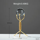 GobekUsa Crystal Ball Crafts: Nordic Light Luxury Modern Metal Décor for Home and TV Cabinet
