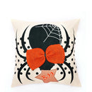 GobekUsa Halloween Wizard Hat Spider Embroidered Throw Pillow Cover