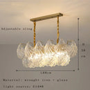 GobekUsa Crystal Glass Chandelier: Luxury Retro Pendant Light for Dining, Living, Bedroom Decor