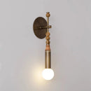 GobekUsa Elegant Marble Copper Wall Lamp for Living Room, Study, Hotel, Restaurant