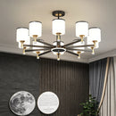 GobekUsa Glass Chandelier: Nordic Modern LED Hanging Light for Living Room and Bedroom