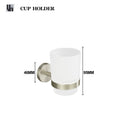 GobekUsa Brushed Nickel Stainless Steel Bathroom Hardware Set Towel Bar Ring Holder Robe Hook