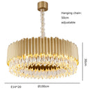 GobekUsa Crystal Water Droplet Pendant Lights: Elegant LED Dimmable Lamps for Dining Room Foyer