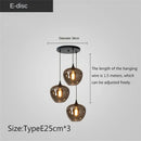 GobekUsa LED Glass Pendant Chandelier for Kitchen Dining Bar Décor