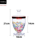 GobekUsa Acrylic Candy & Spice Jar Set for Kitchen Food Storage
