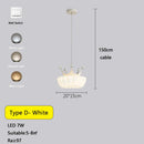GobekUsa Gold Crown Pendant Light: Luxe Cloud Hanging Lamp for Children's Bedroom and Living Room