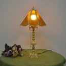 GobekUsa Brass Desk Lamp - French Retro Minimalist Light Luxury Bedroom Nostalgia