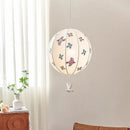 GobekUsa Chinese Medieval Dove Embroidery Fabric Pendant Light - Creative Hanging Line Light