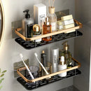 GobekUsa Aluminum Corner Bathroom Shelf with Towel Holder