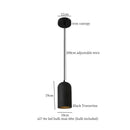 GobekUsa Glass Ball LED Pendant Lights Black Travertine Wabi Sabi Hanging Lamp