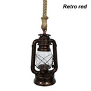 Vintage Hemp Rope Lantern Pendant Light