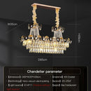 GobekUsa Crystal Chandelier: Modern Nordic Luxury for Living Room, Dining Room, Bedroom