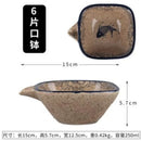 GobekUsa Japanese Fish Print Ceramic Tableware - Special-shaped Large Dinner Plate Set
